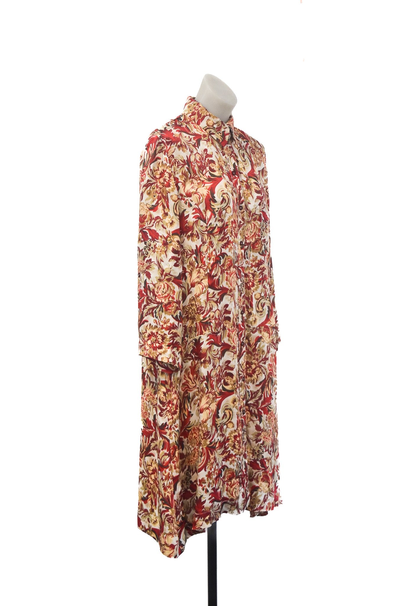 RJC by Kingan Jones button up floral midi dress