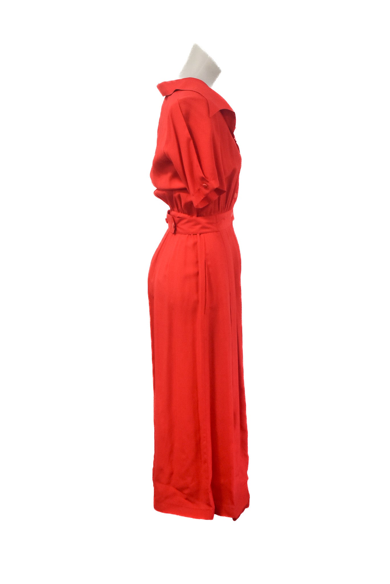 PS viscose belted jumpsuit