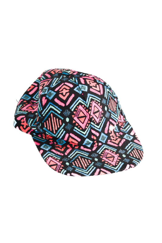 Mambo neon tribal flat brim cap