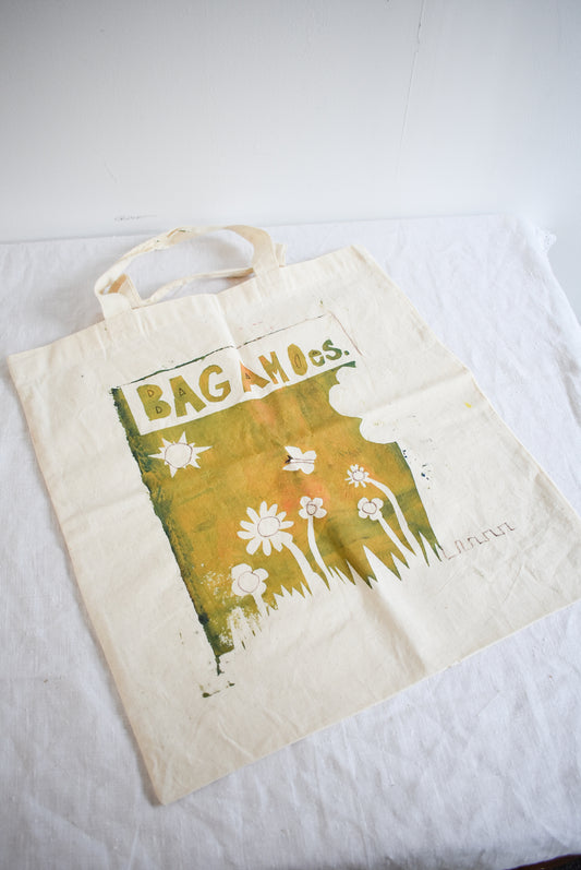 Super cute screen printed tote bag