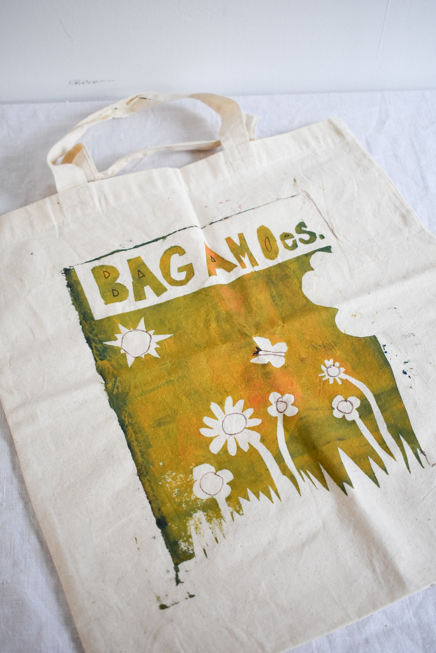 Super cute screen printed tote bag