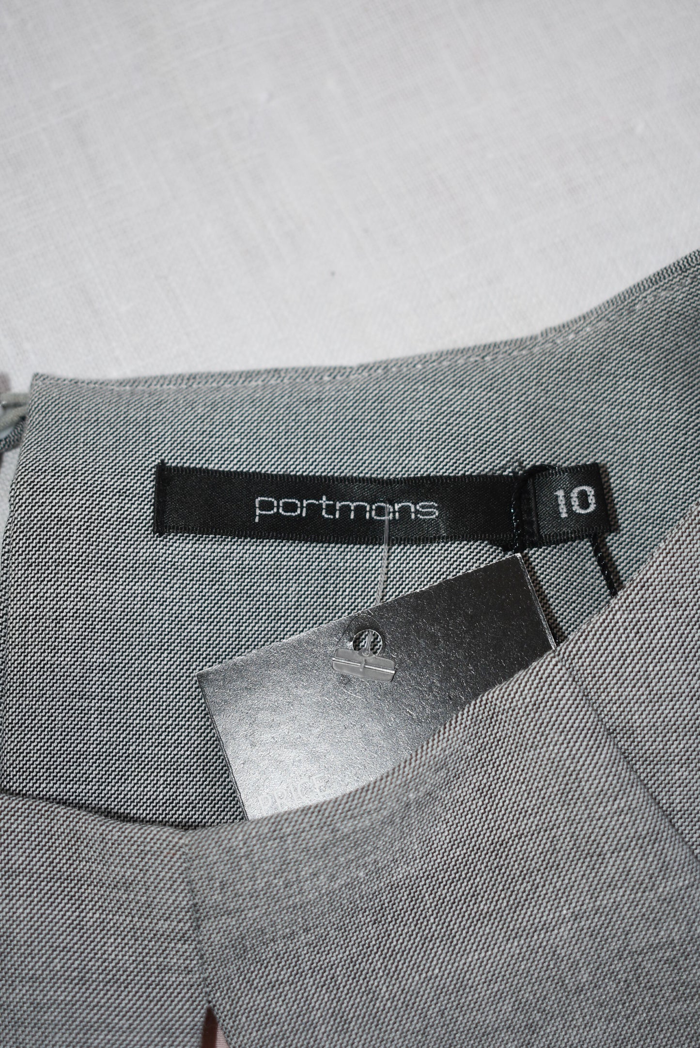 Portmans structured grey formal dress, 10