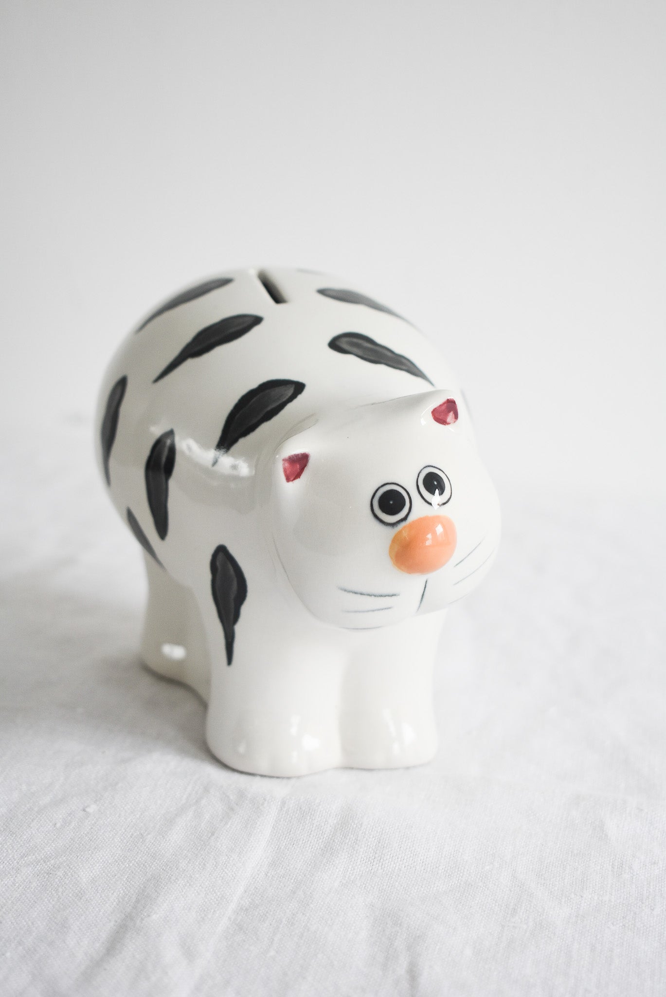 Large cat money box