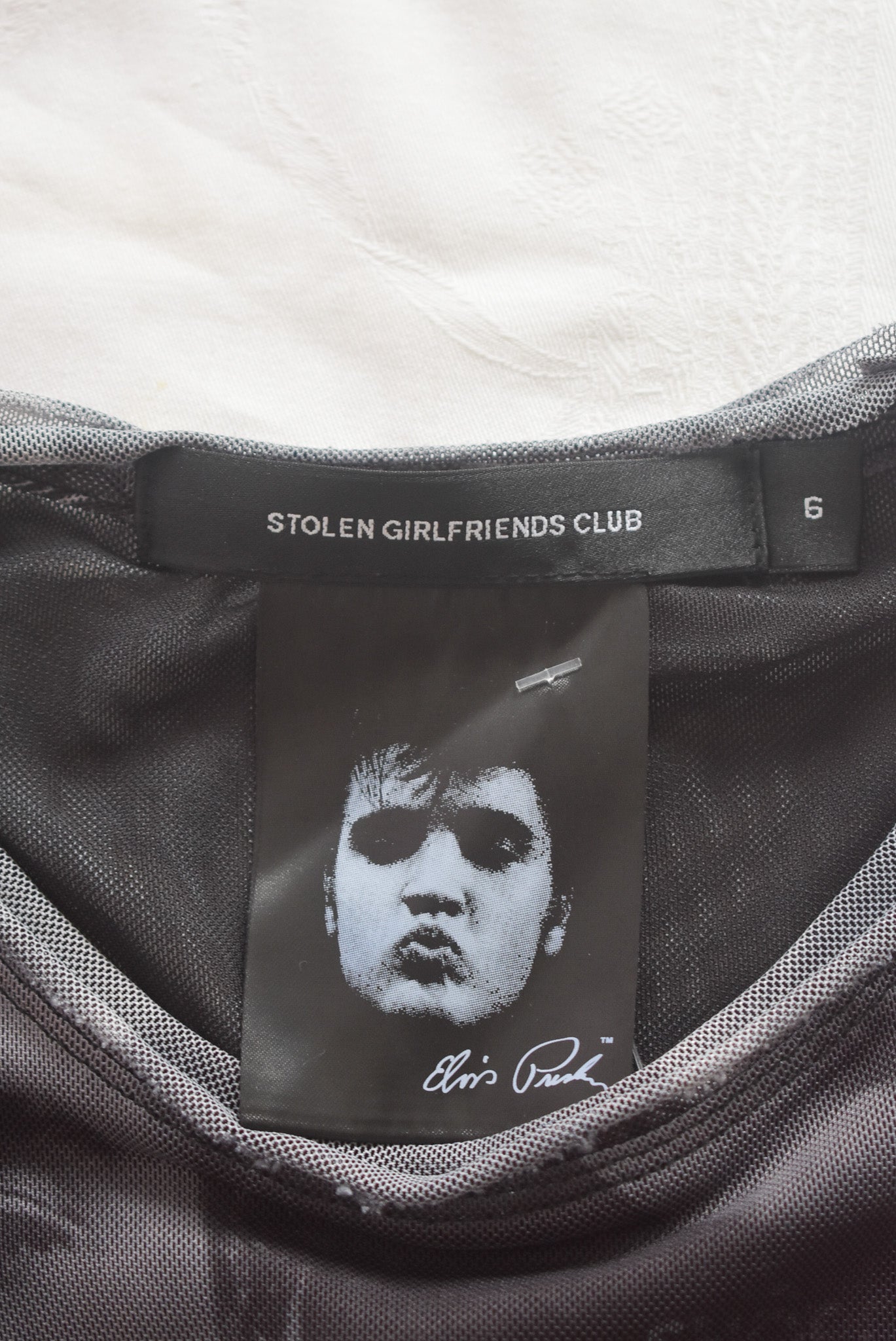 Stolen Girlfriend Club Elvis mesh top, 6