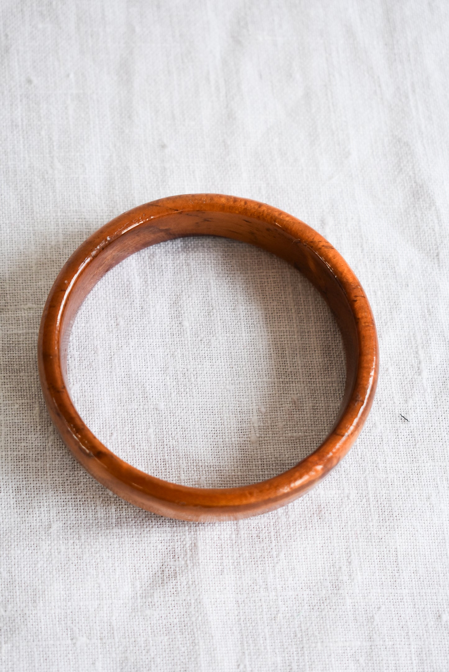 Retro chunky wooden bangle set