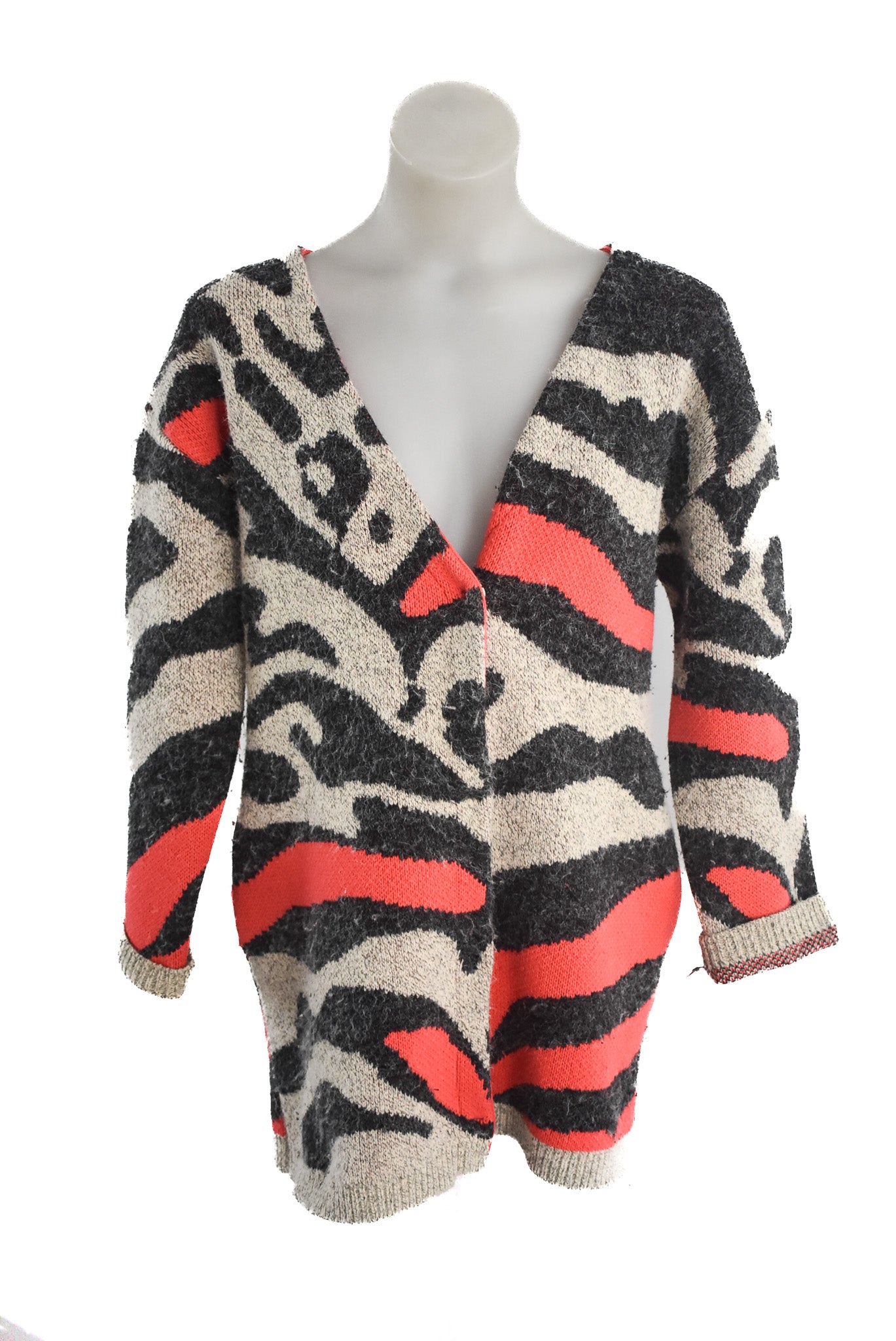 Funky wool cardigan, L