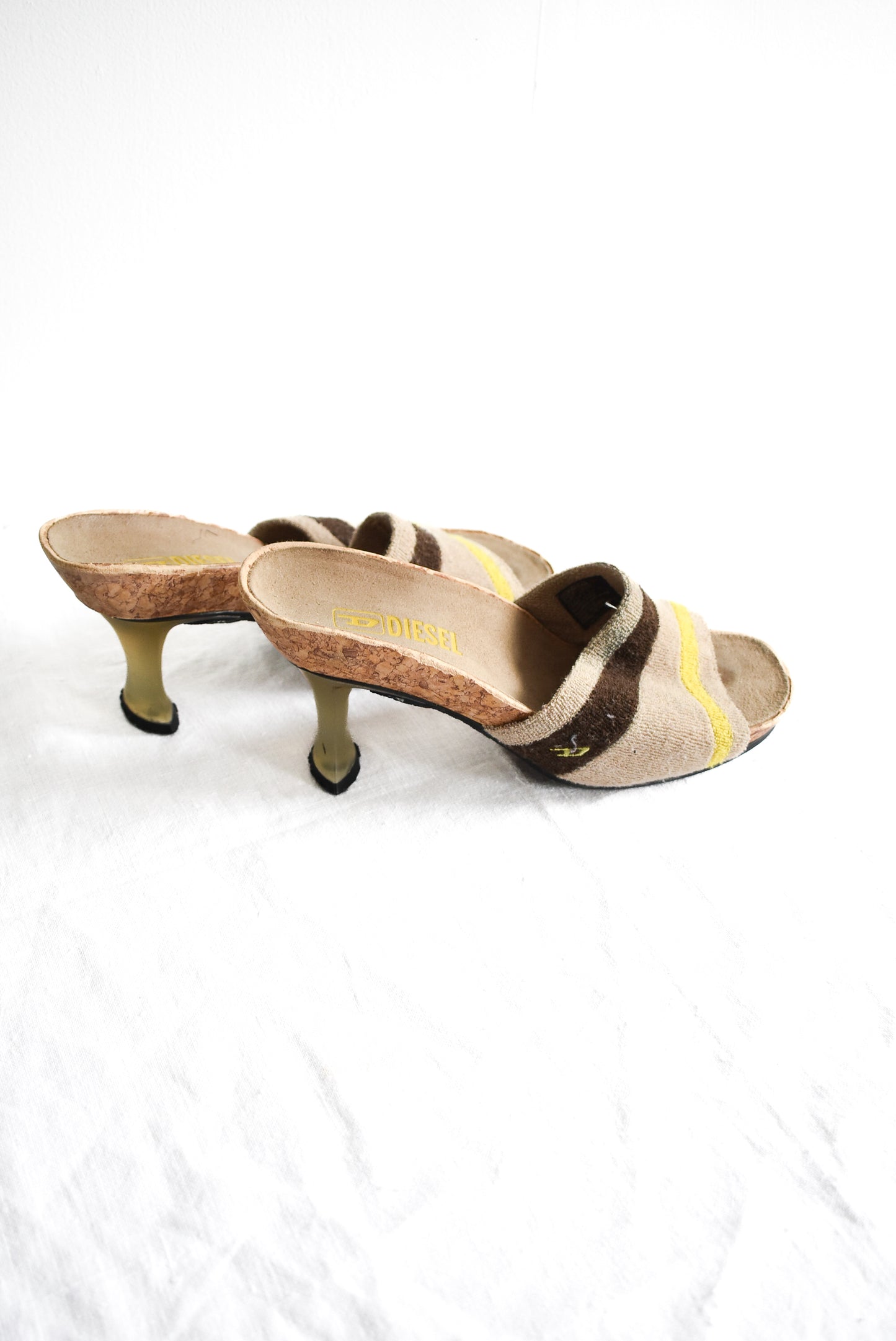 RARE Y2K Diesel cork "LOVE" heels, 37EUR