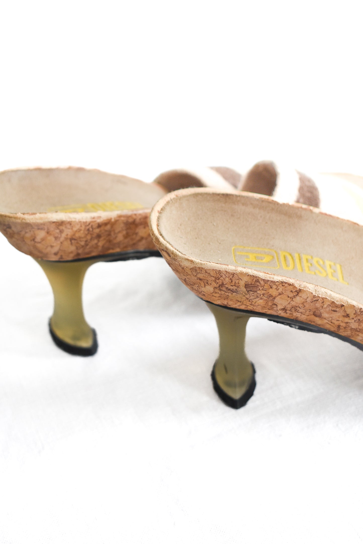 RARE Y2K Diesel cork "LOVE" heels, 37EUR