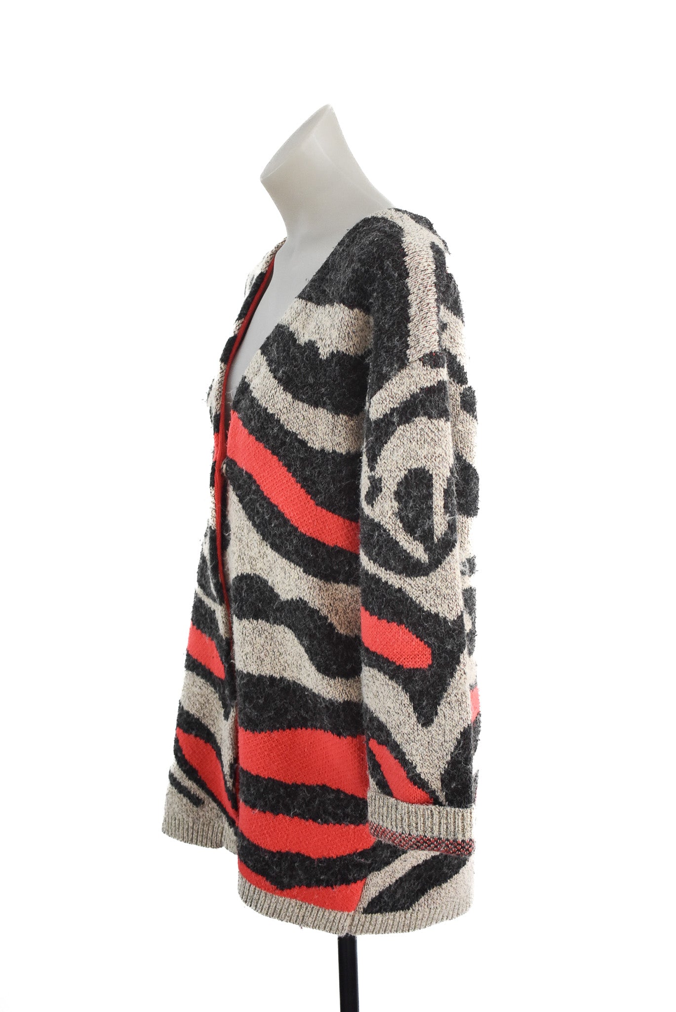 Funky wool cardigan, L