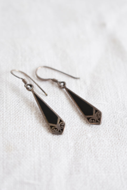 925 Silver dangly earrings