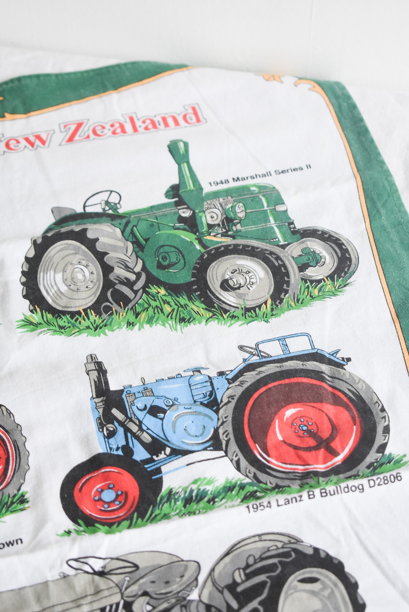 Tractors of NZ tea towel