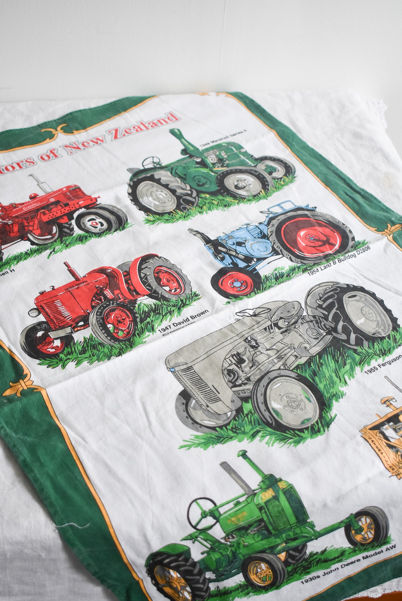 Tractors of NZ tea towel