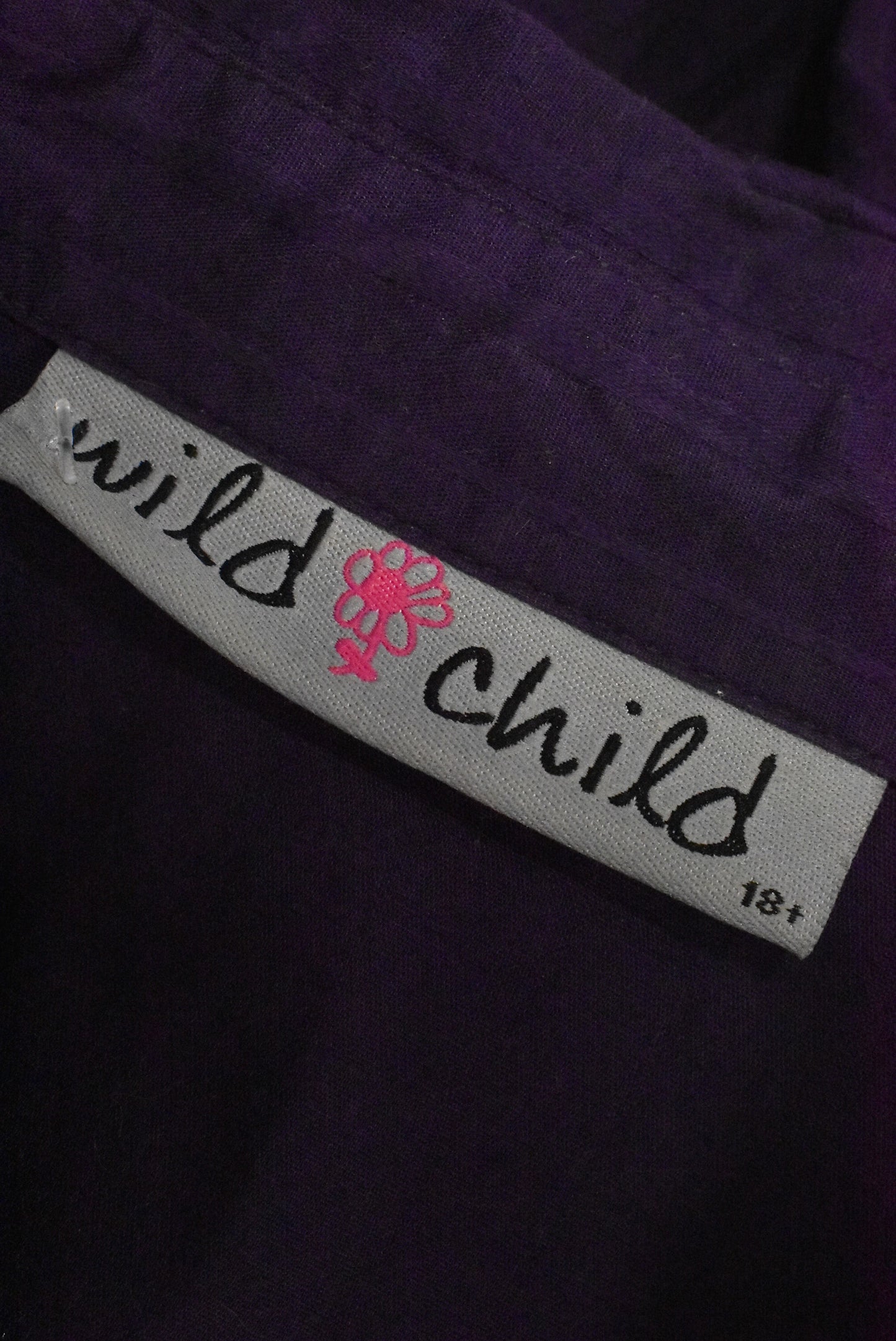 Wild Child purple stripe shirt, 18+