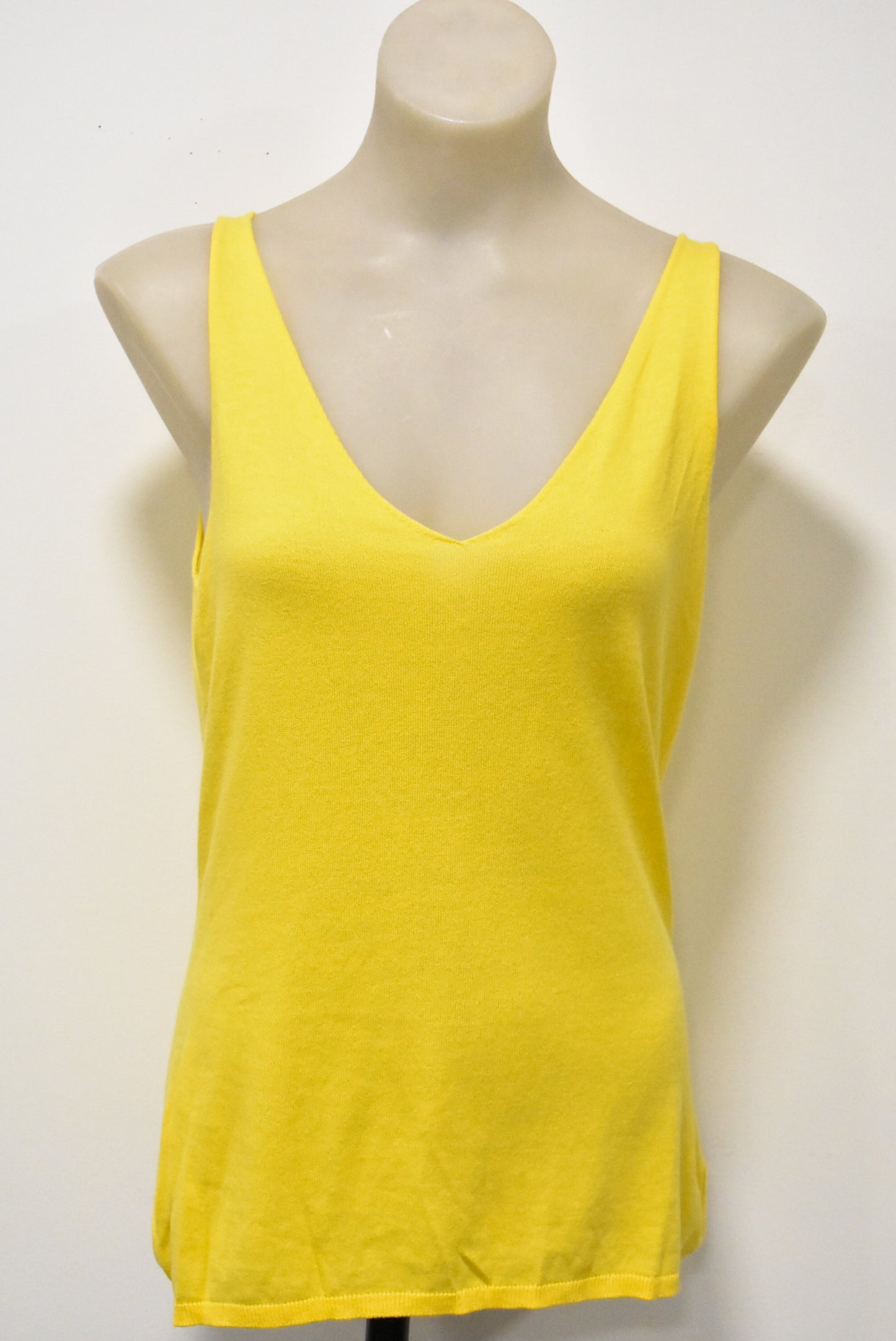 Visage yellow v-neck tank top, S