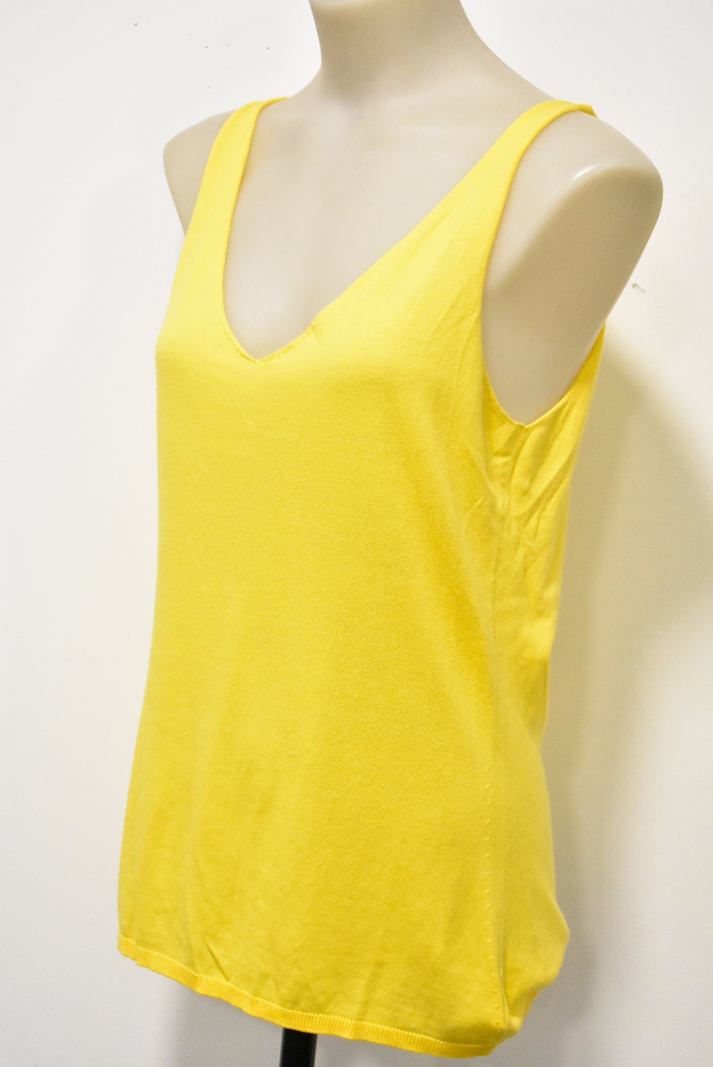 Visage yellow v-neck tank top, S