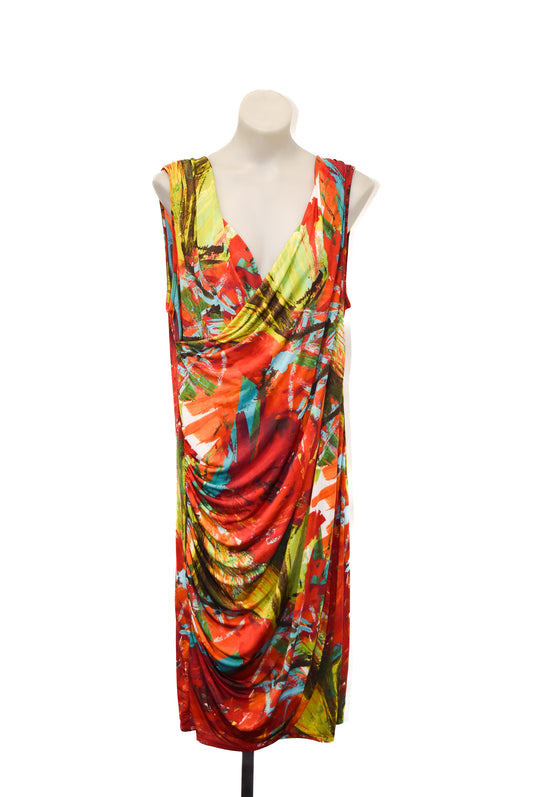 Hot! Sydney bright multicoloured sleeveless dress, 16