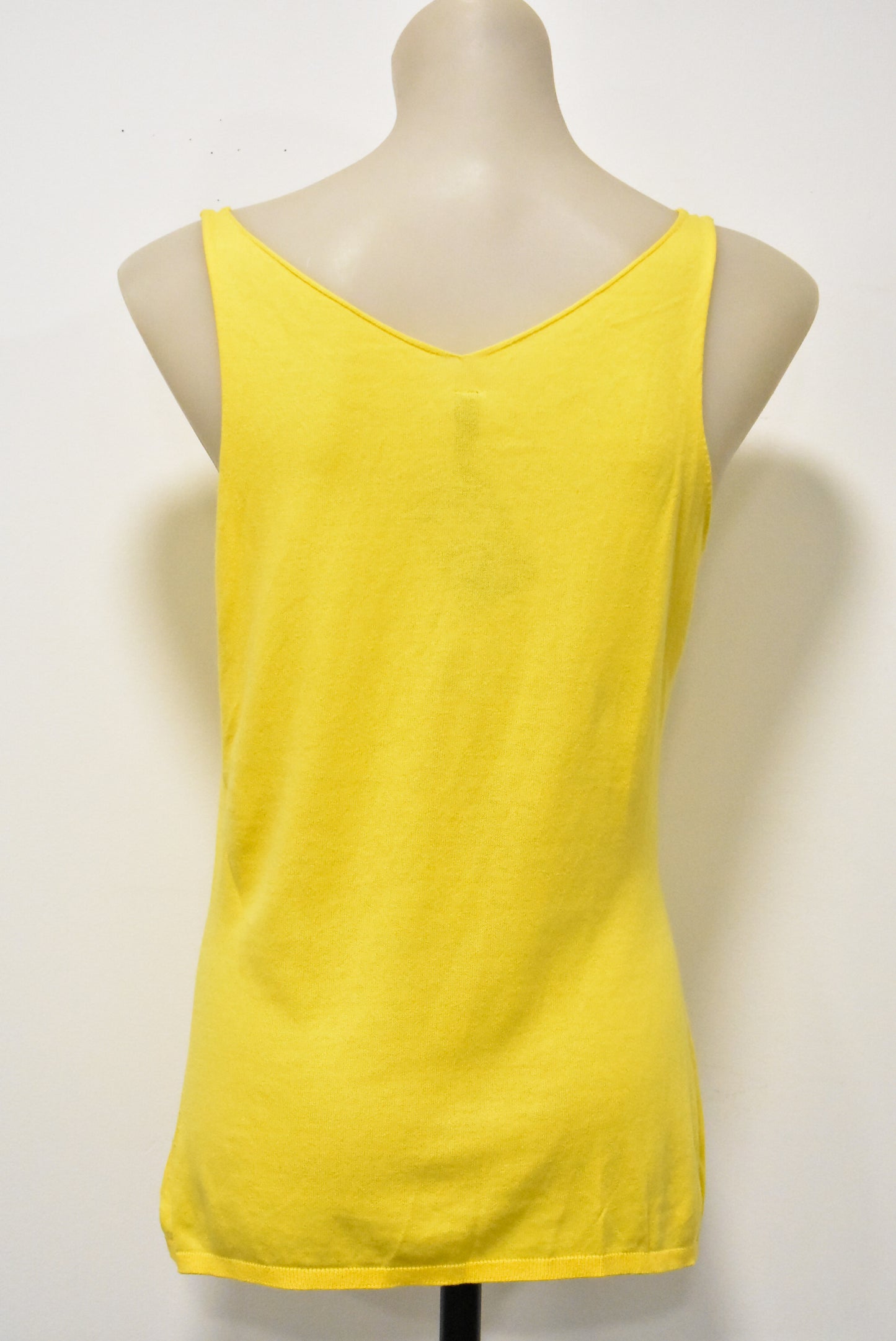 Visage yellow v-neck tank top, S