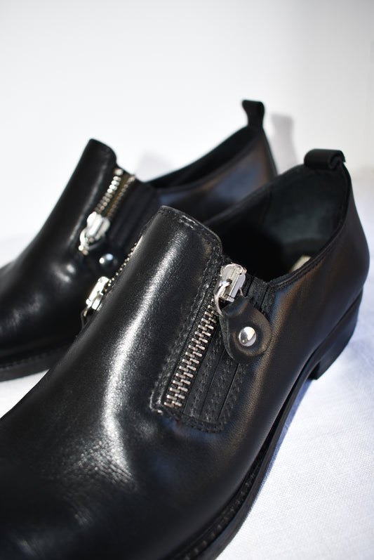 Manufacture d'essai black leather shoes