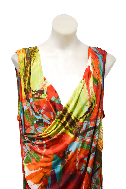 Hot! Sydney bright multicoloured sleeveless dress, 16