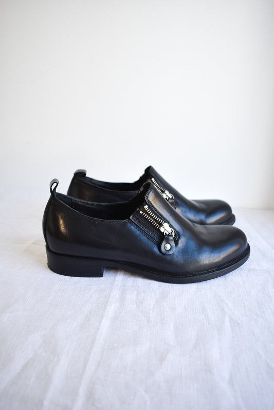 Manufacture d'essai black leather shoes