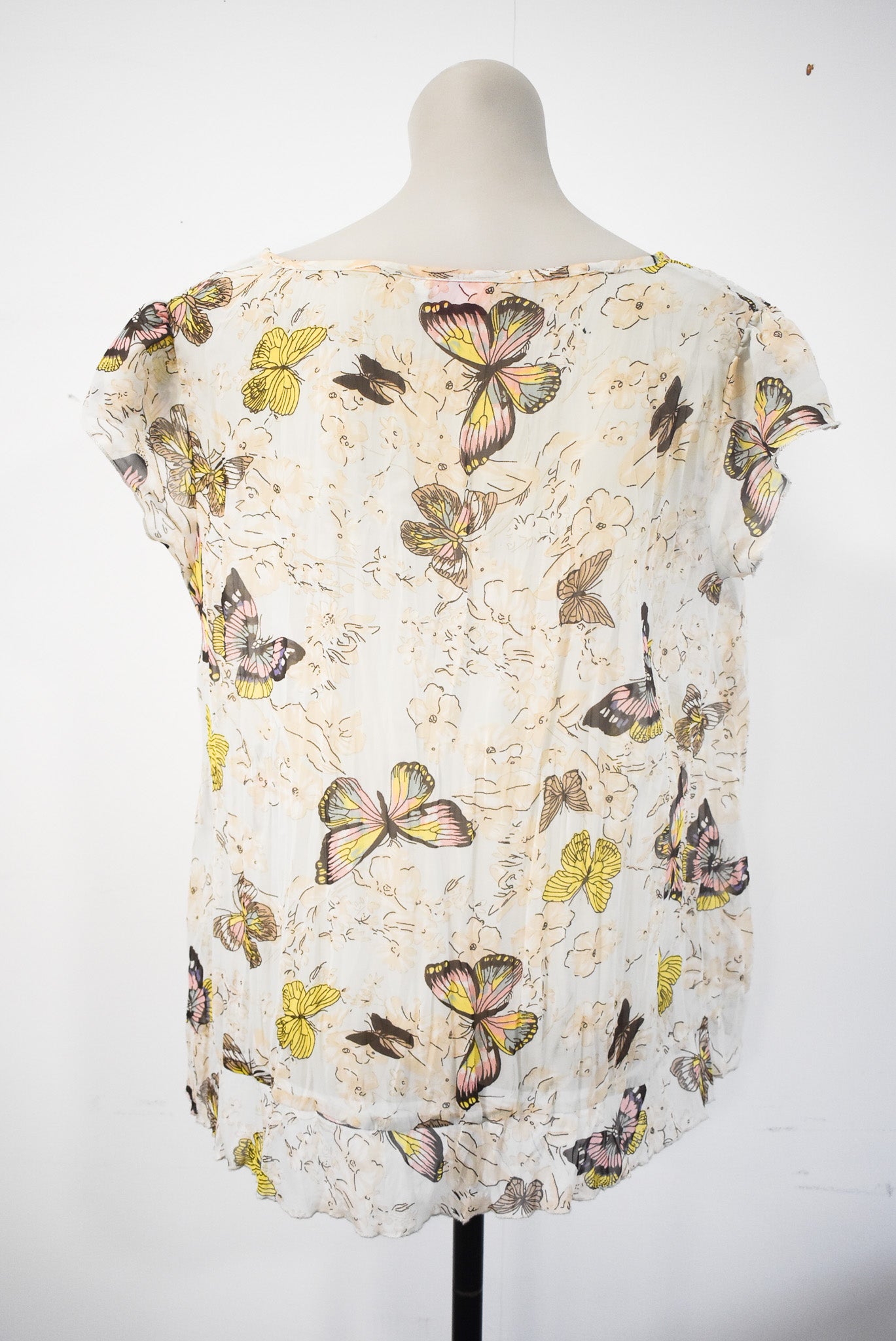 Together sheer butterfly blouse, M/L