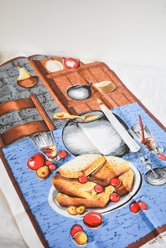 Cottage-core 100% cotton tea towel