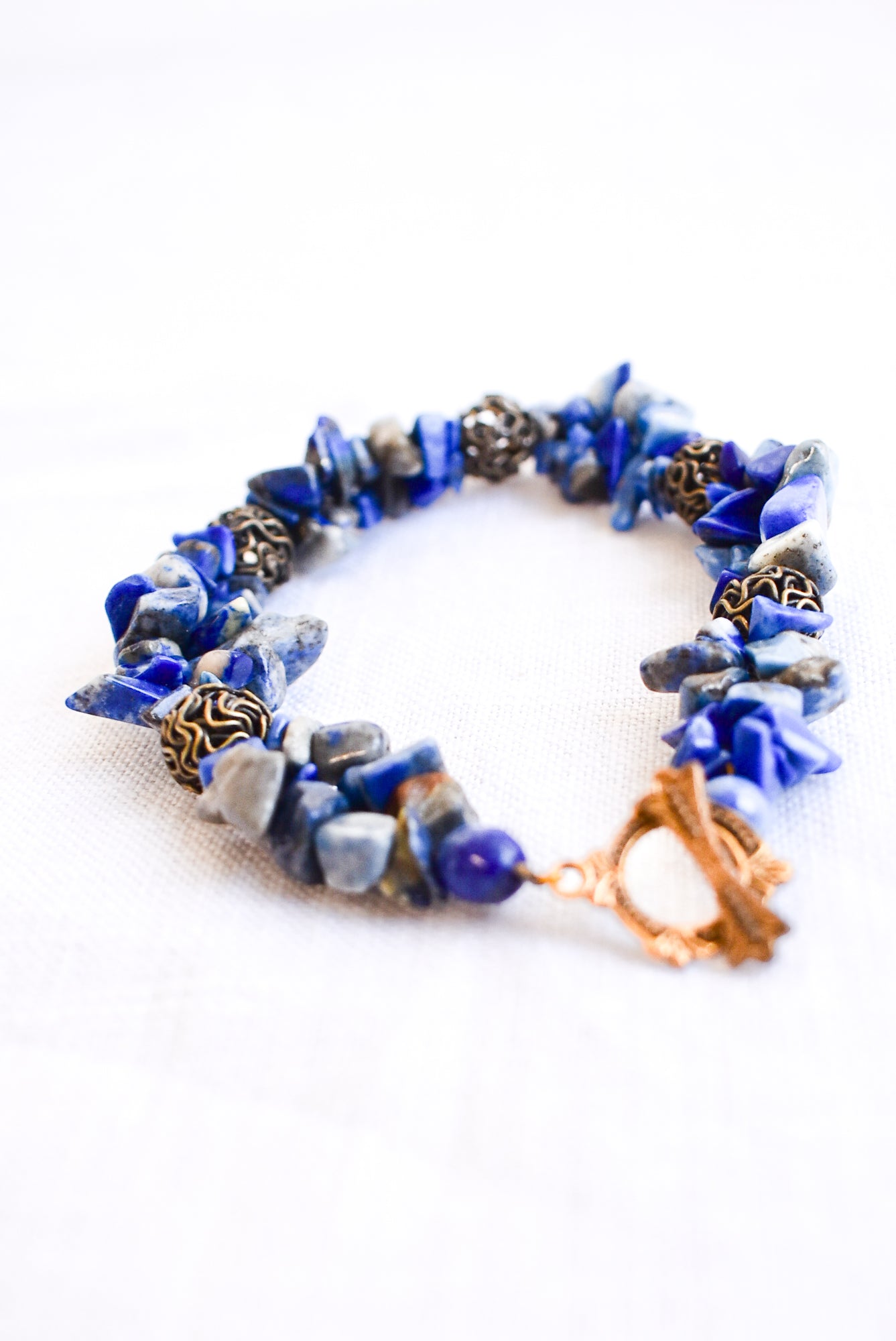 Lapis Lazuli beaded bracelet