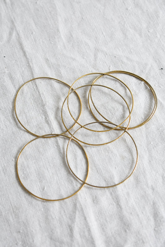 Golden bangles, set of 7