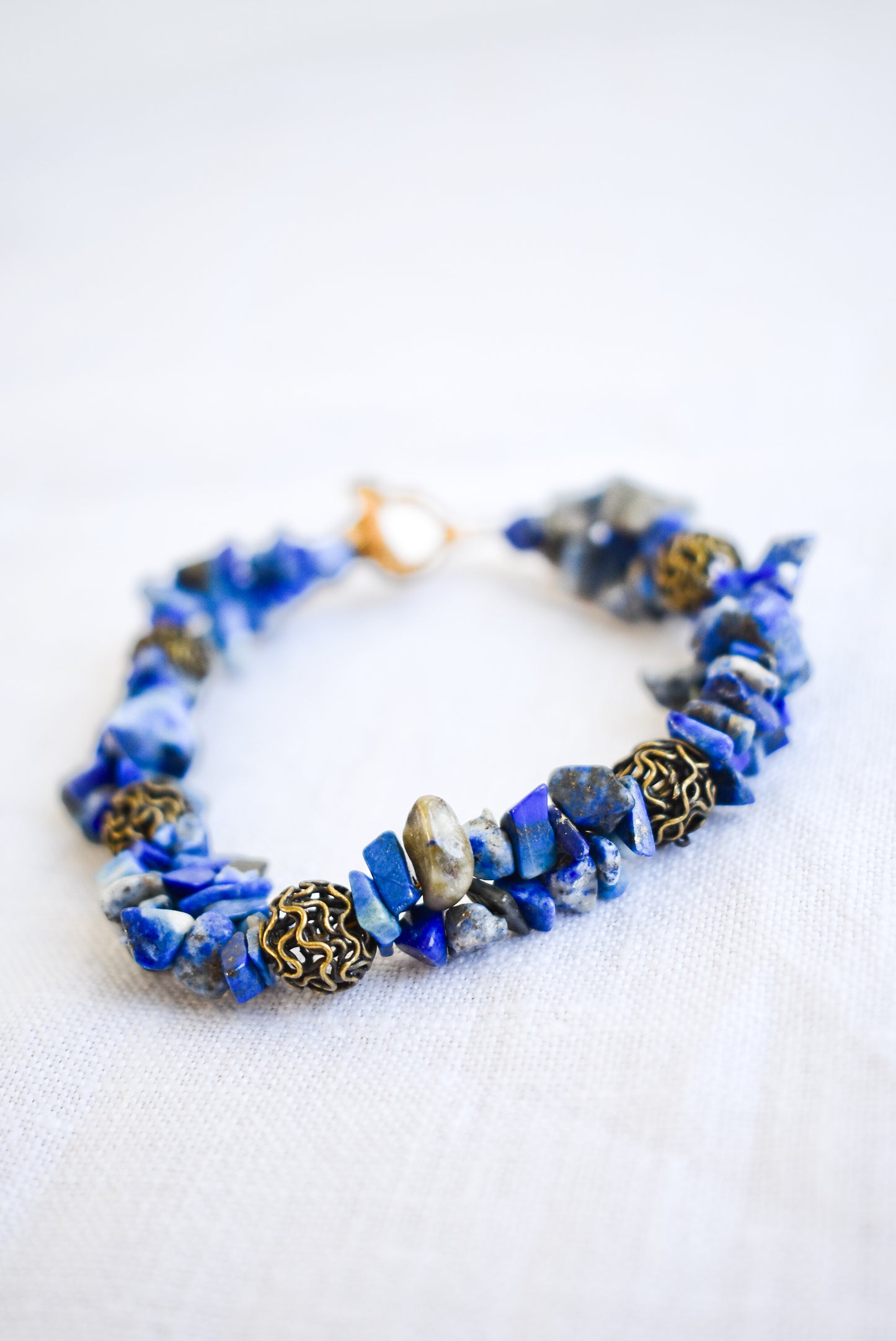 Lapis Lazuli beaded bracelet