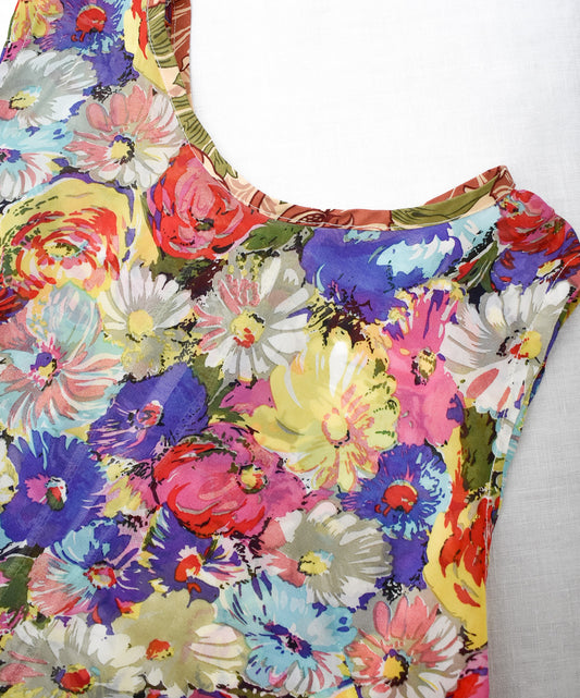 Sheer floral cami, M