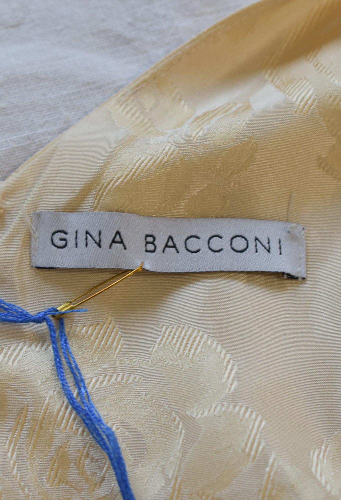 Gina Bacconi vintage champagne dress, 16