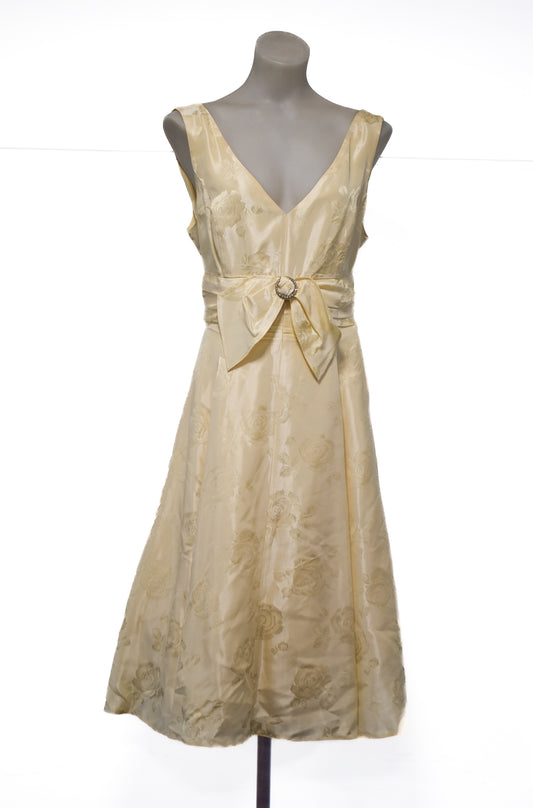 Gina Bacconi vintage champagne dress, 16