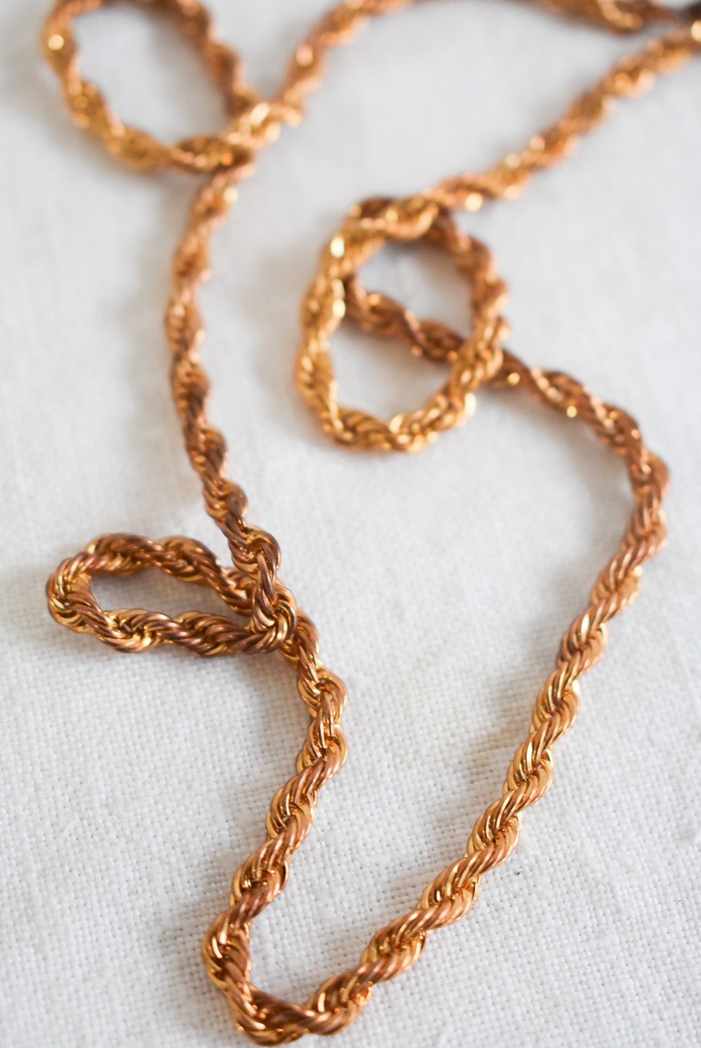 Braided golden chain
