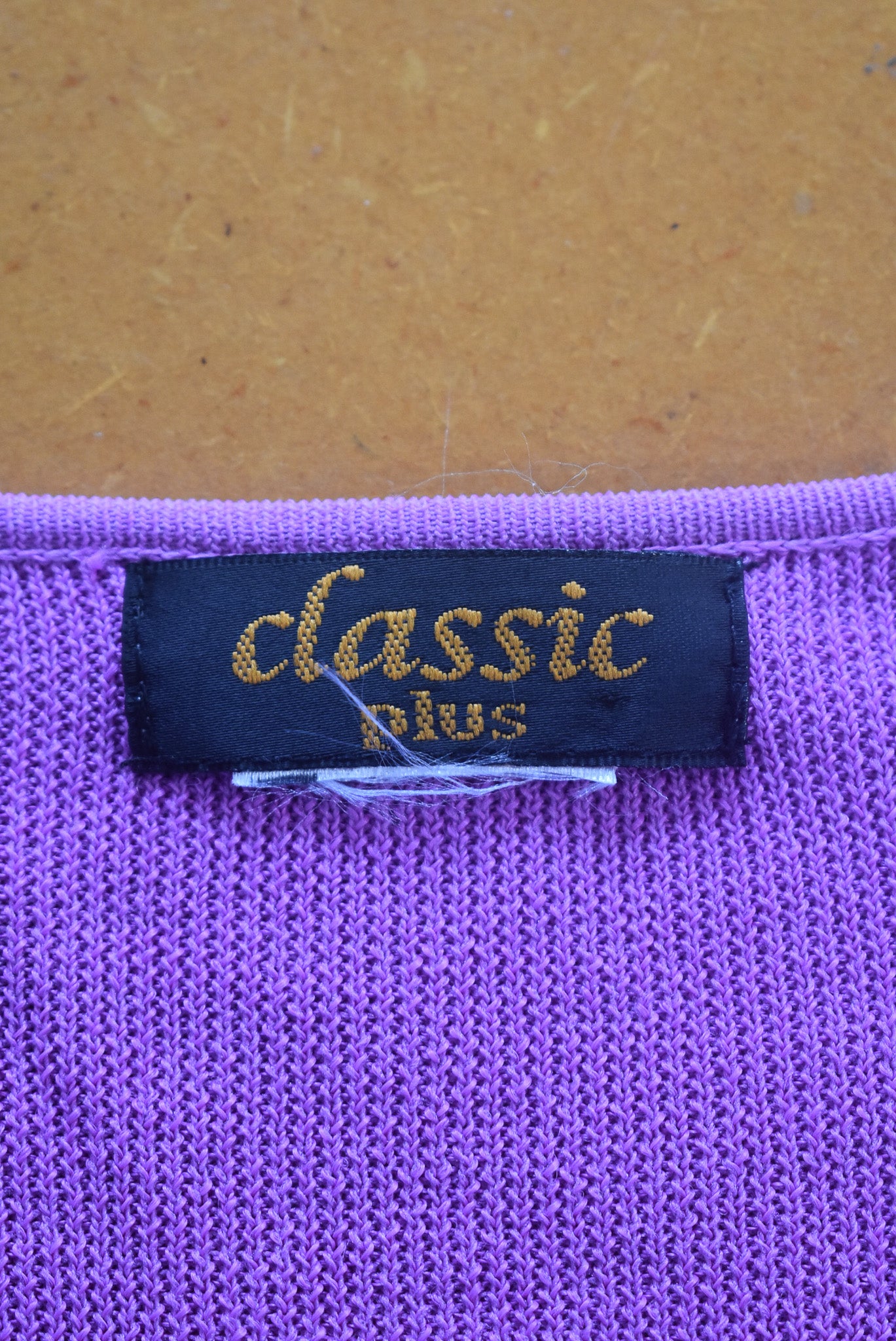 Classic Plus purple cardigan, L