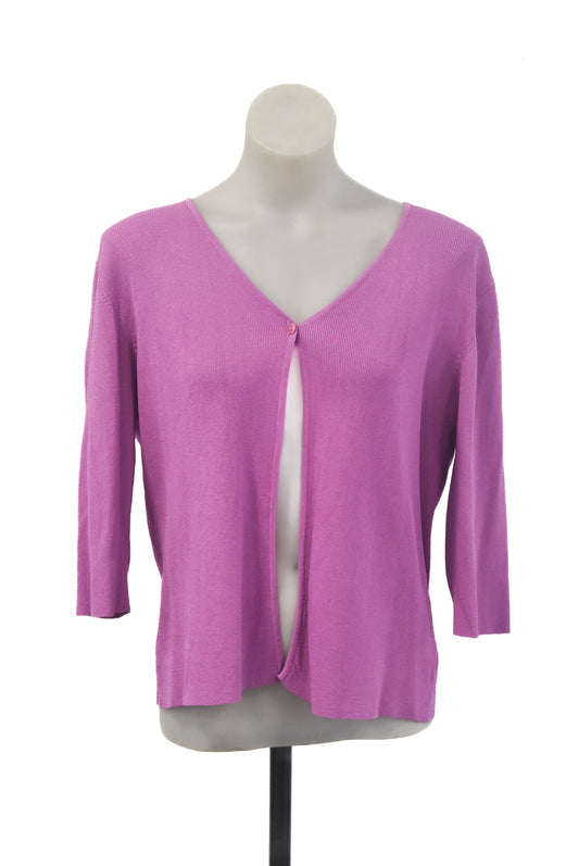 Classic Plus purple cardigan, L