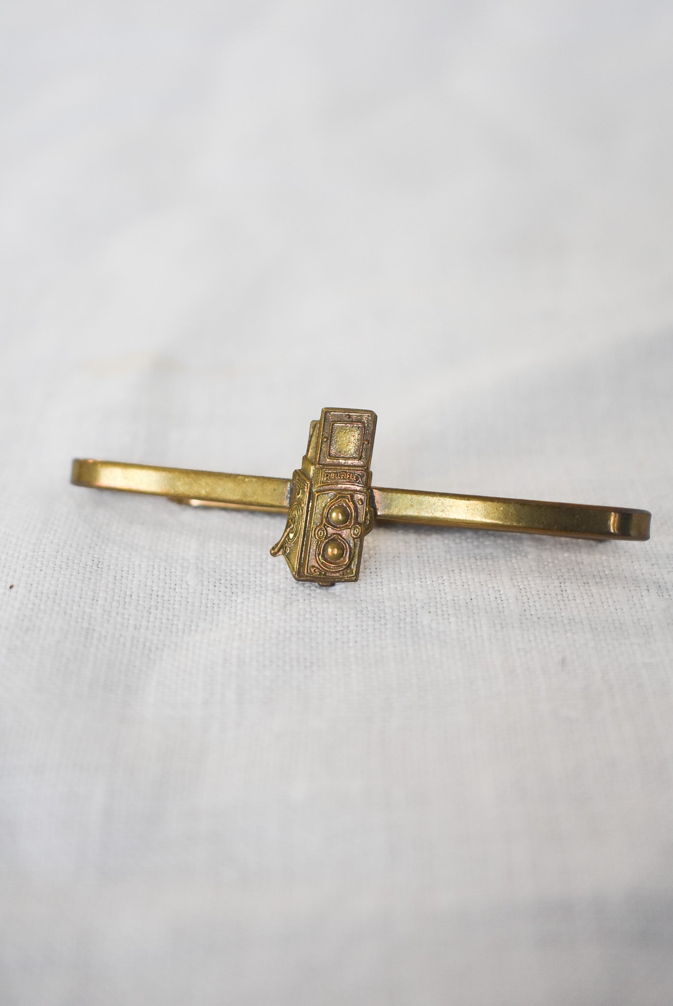 Vintage Rolleiflex camera tie clip