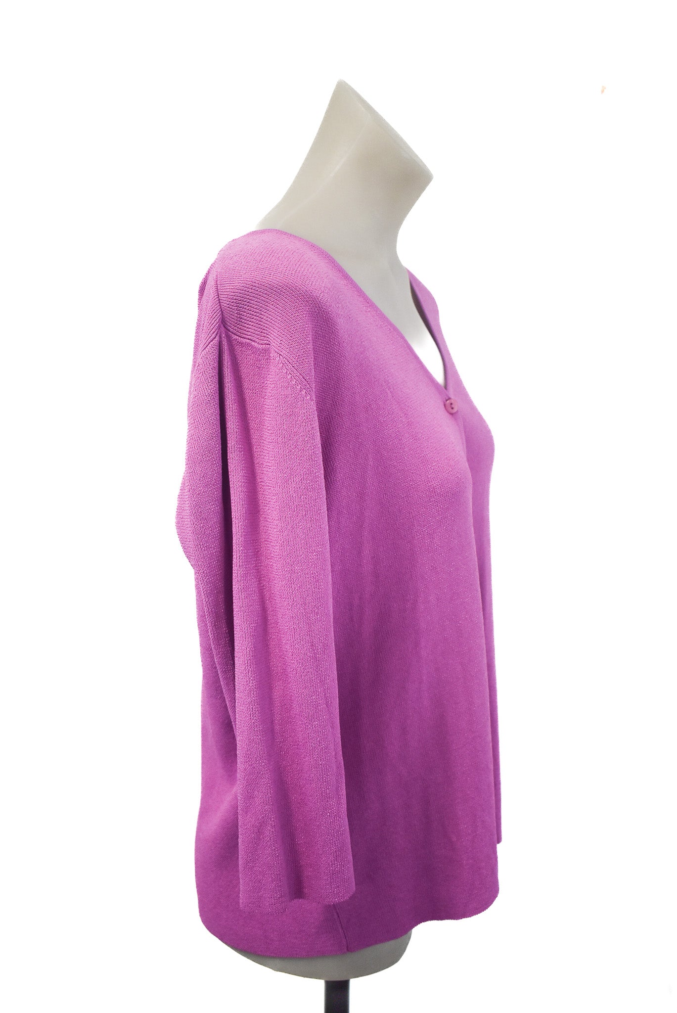 Classic Plus purple cardigan, L