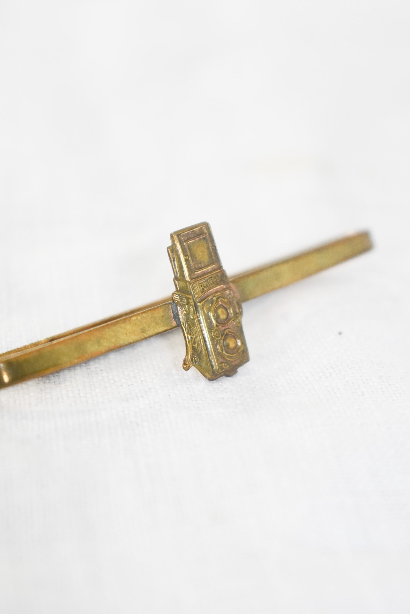 Vintage Rolleiflex camera tie clip