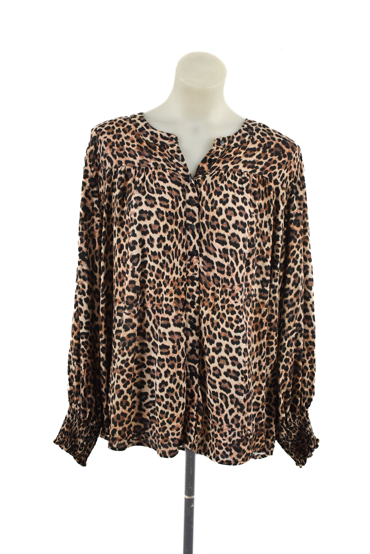 Virtuelle Leopard Print Top, 16