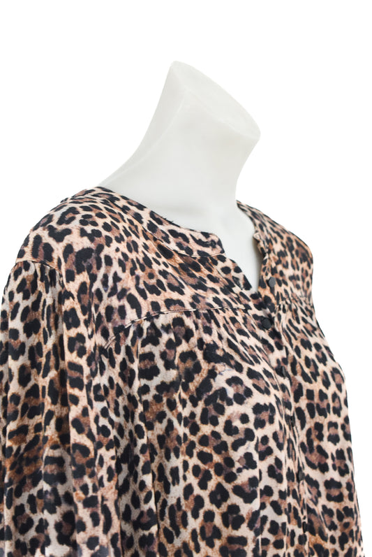 Virtuelle Leopard Print Top, 16