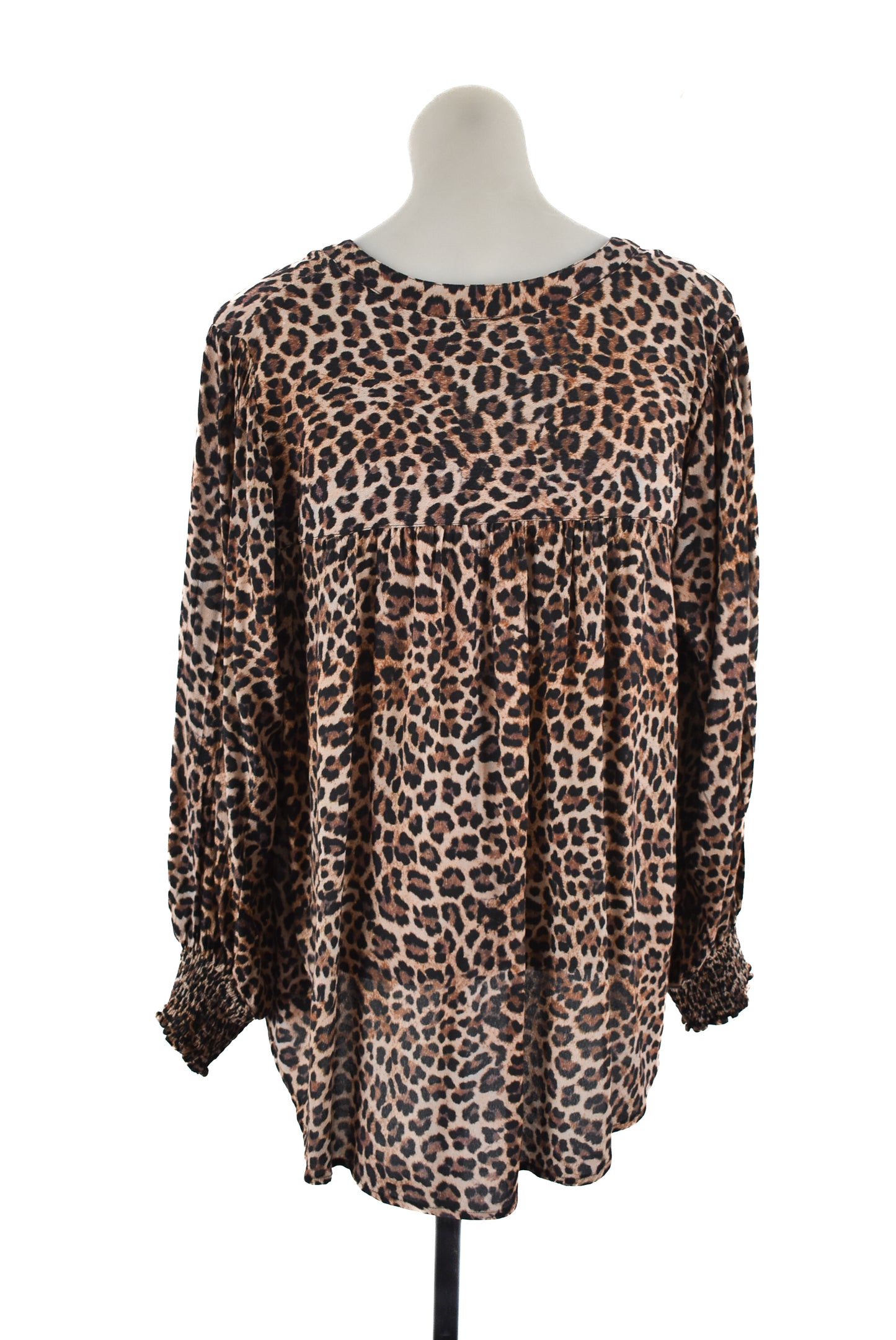 Virtuelle Leopard Print Top, 16