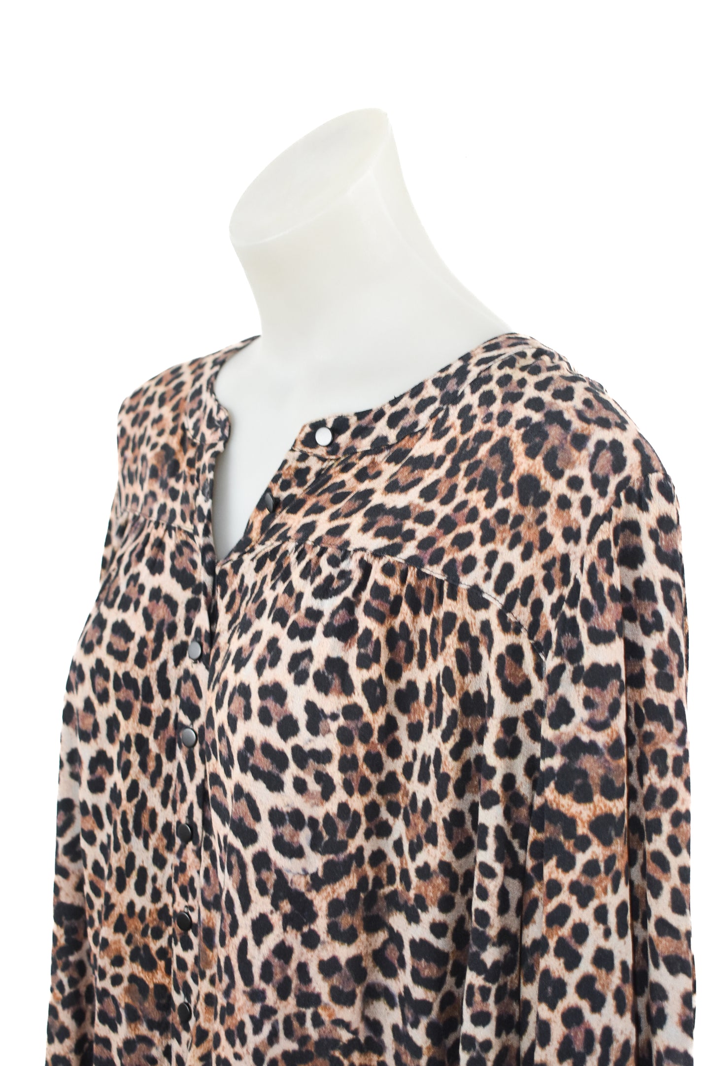 Virtuelle Leopard Print Top, 16