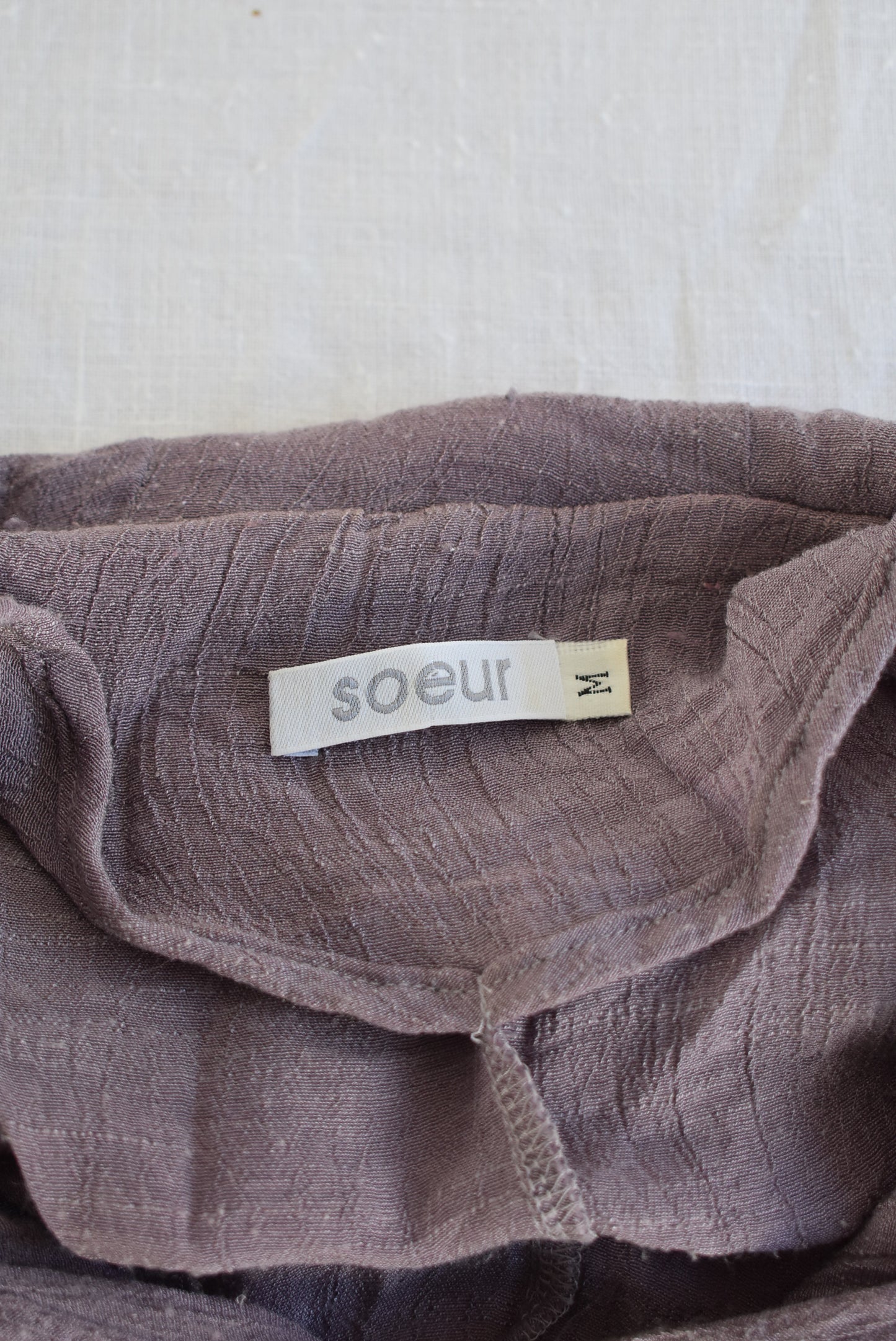 Soeur funky 3/4 sleeve linen jacket, M