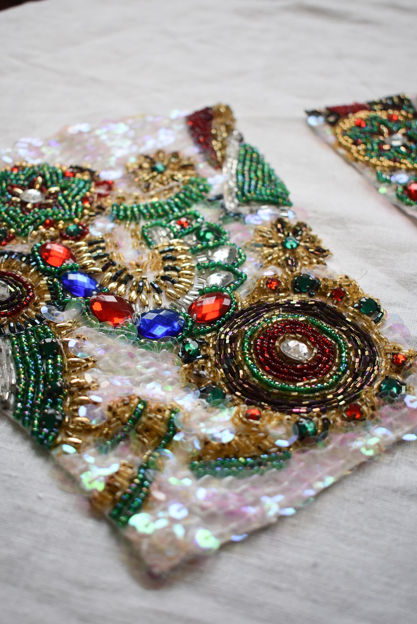 Gorgeous handmade beaded & sequined patches