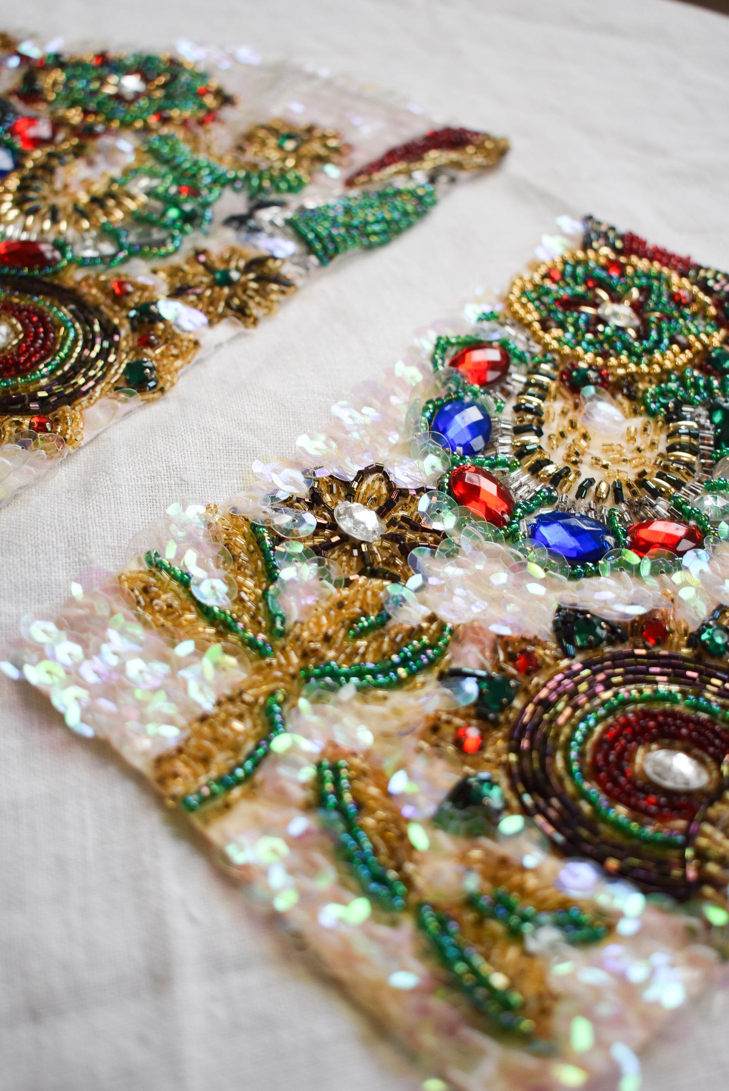 Gorgeous handmade beaded & sequined patches