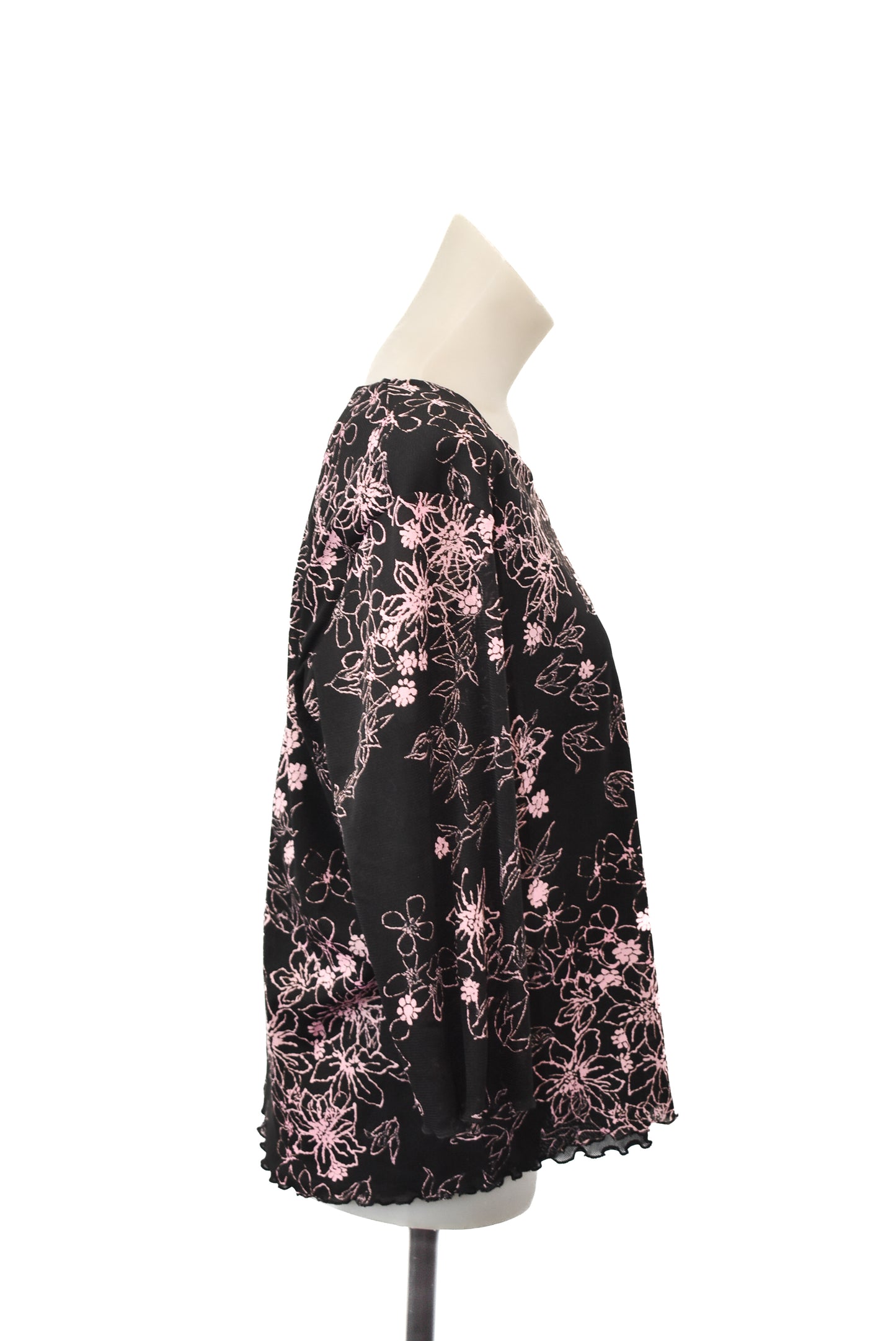 Joanna Morgan black floral top