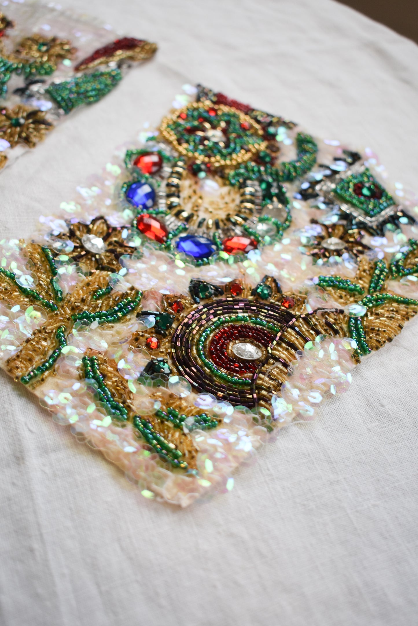 Gorgeous handmade beaded & sequined patches