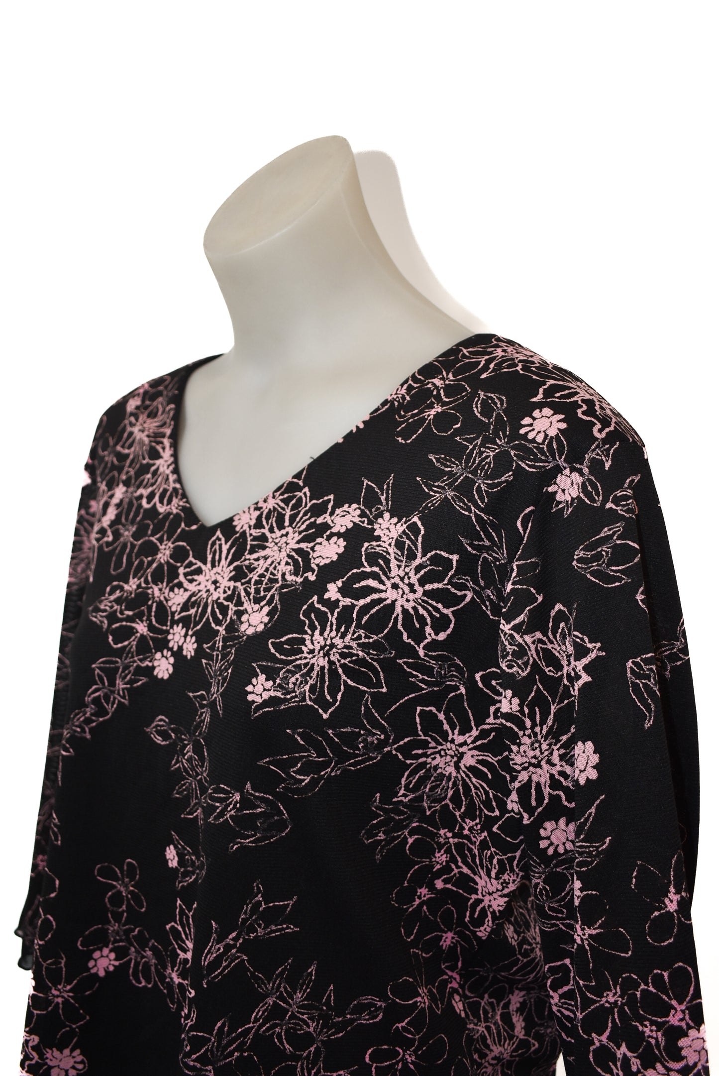 Joanna Morgan black floral top