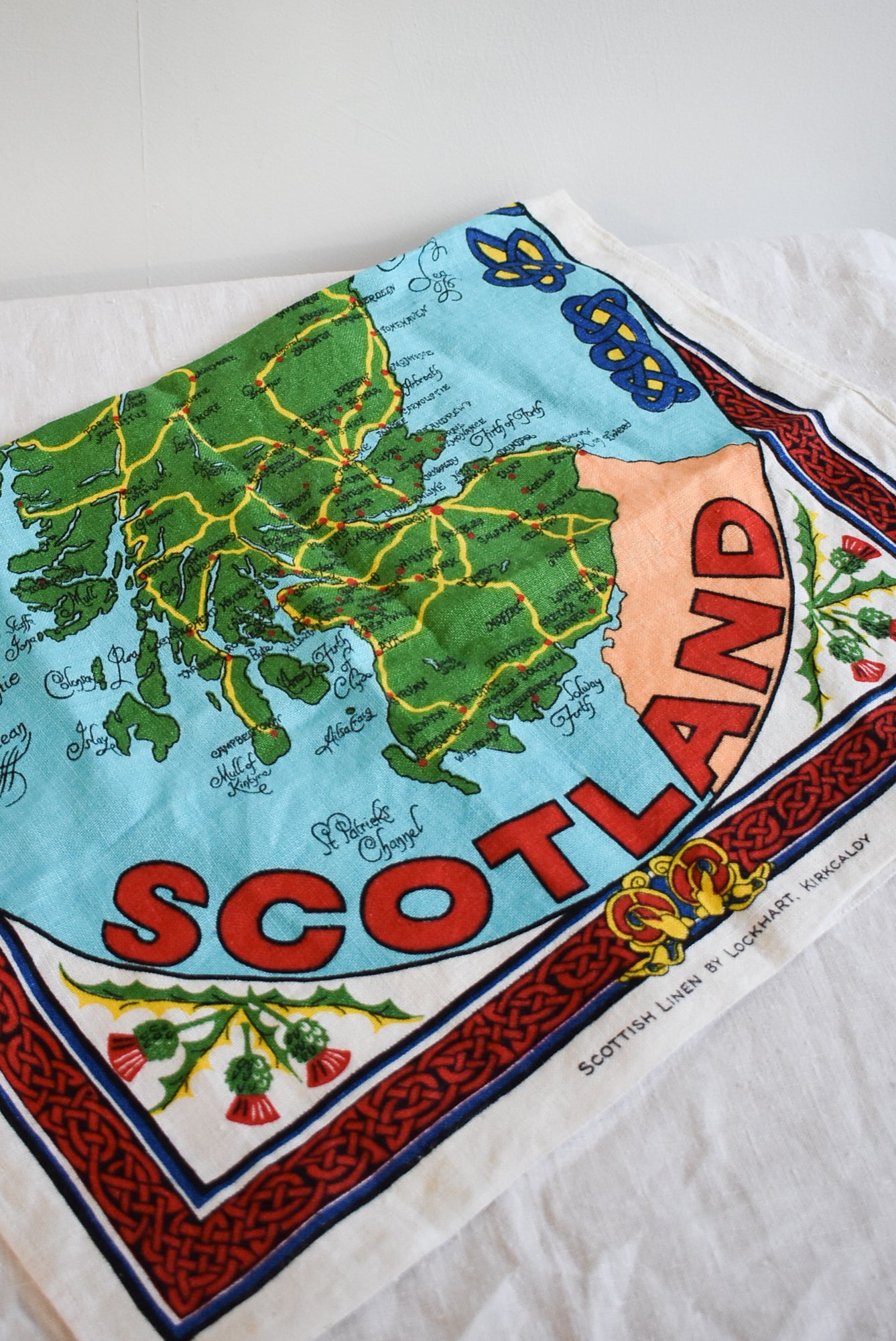 Scottish Shetland Islands tea towel