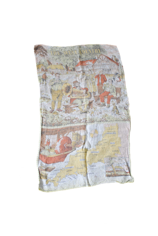 The West Country vintage tea towel